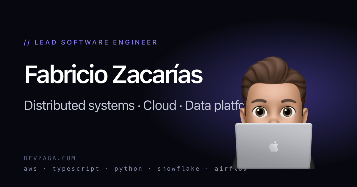 Fabricio Zacarías · Lead Software Engineer | DevZAGA